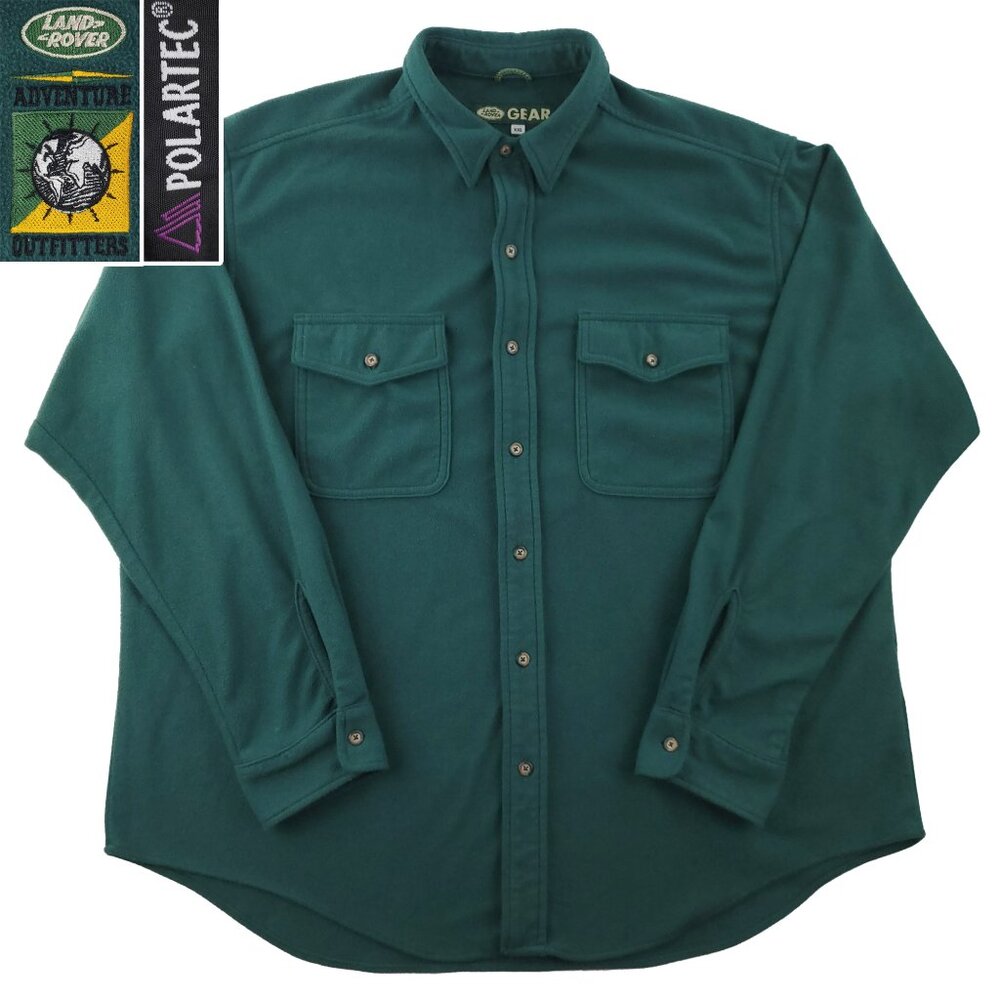 Land Rover Gear Vintage Fleece Polartec Shirt Button Up Shacket Men's XXL
